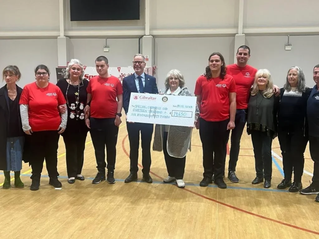 Rotary Club Of Gibraltar Raises £14,650 To Support Special Olympics Gibraltar Athletes